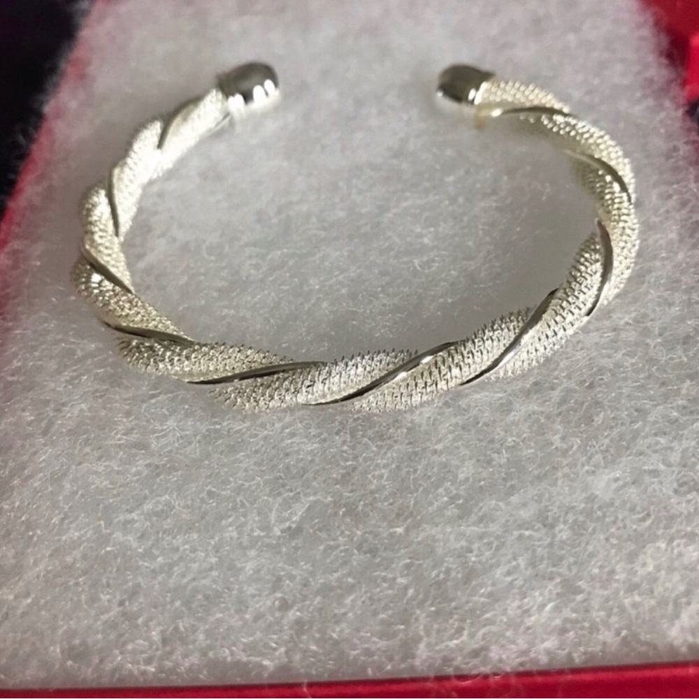 Sterling Silver Twist Cuff Bracelet